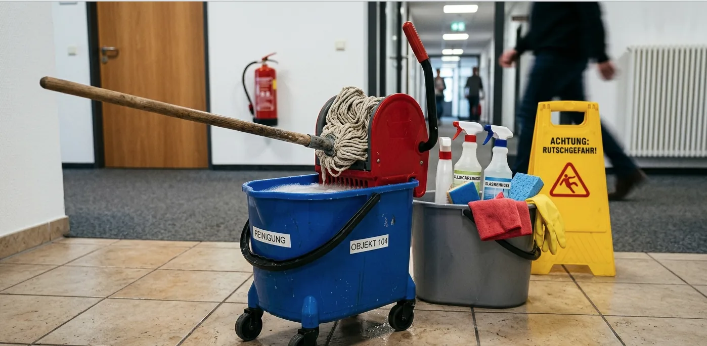 Reinigungsgeräte von Ziemerhahn in einem Bürogebäude